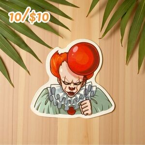 Pennywise with Red Balloon Sticker – 2 1/2” Glossy Vinyl